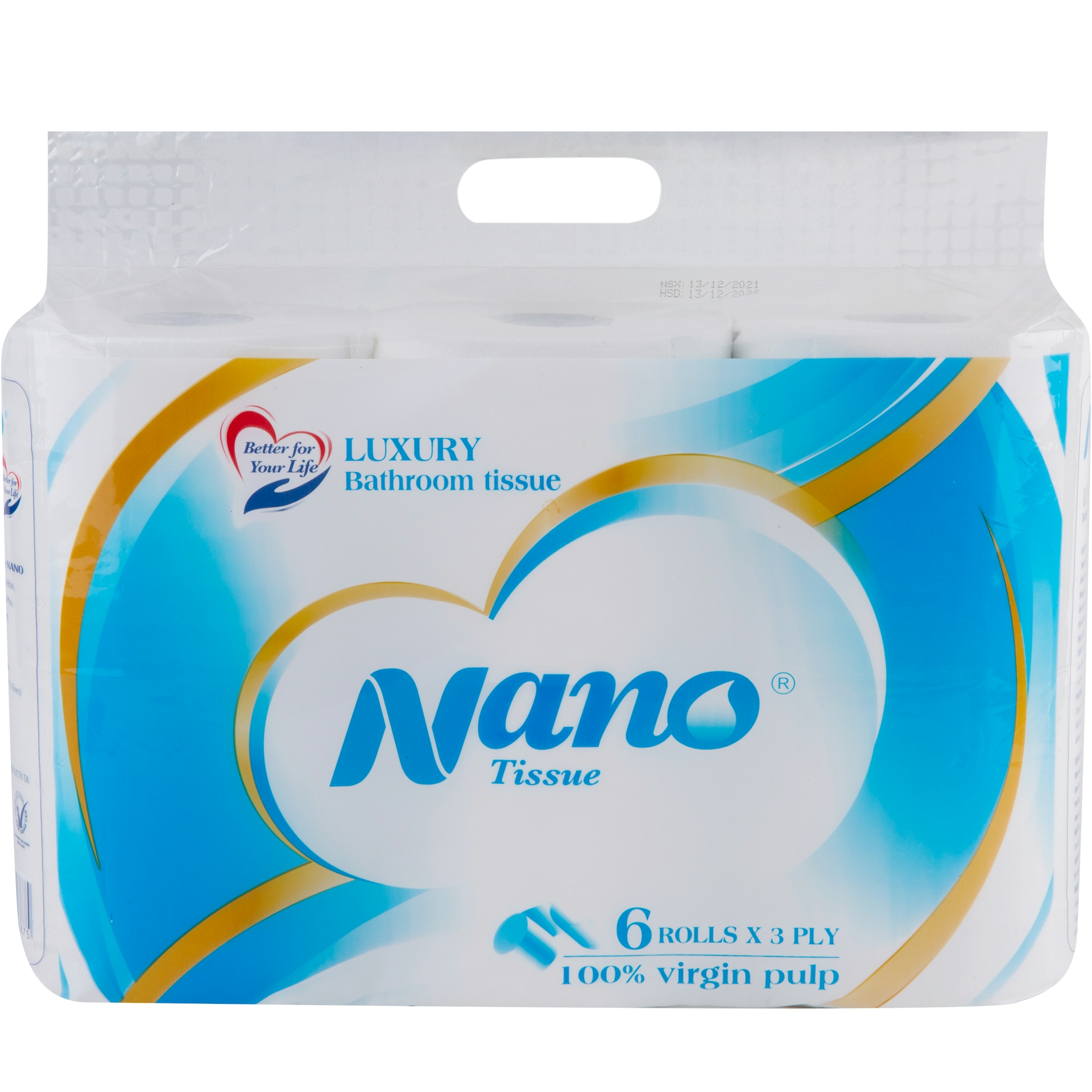 Giấy vệ sinh Nano có lõi 6 cuộn