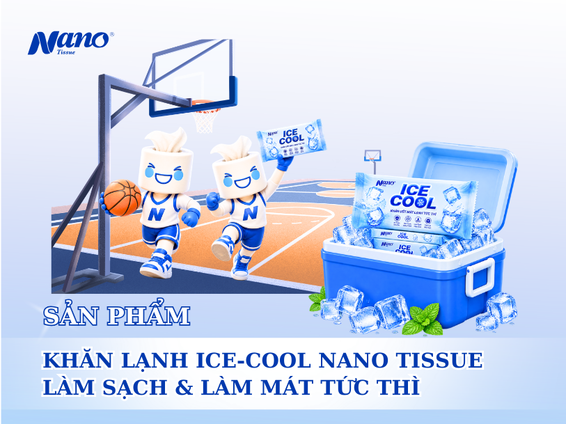 Khăn Lạnh ICE-COOL Nano Tissue – Làm Sạch & Làm Mát Tức Thì